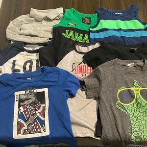 4T T-shirt BundleKids Toddler Clothes tank Short Sleeve Variety Pack set of 8